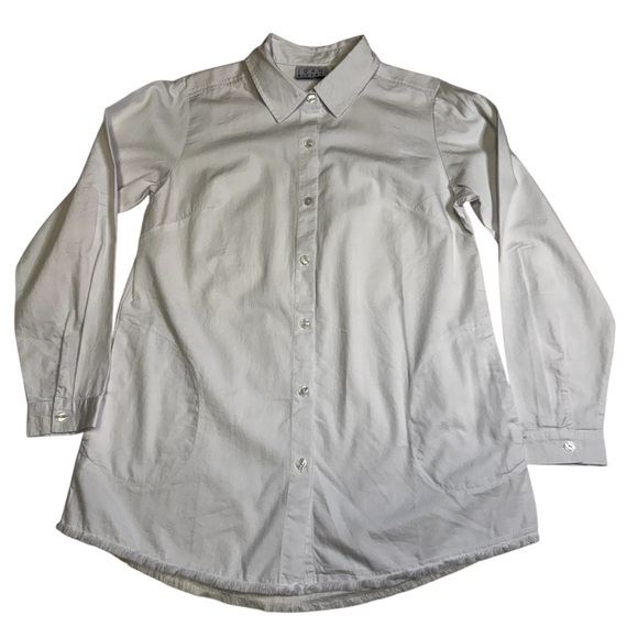 Joan Rivers Women's Classic Denim Boyfriend Shirt Size XS Has Side Pockets NWOT - Picture 3 of 13